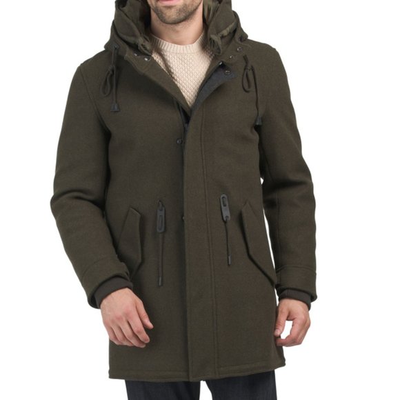 Cole haan windproof water resistant parka Clearance